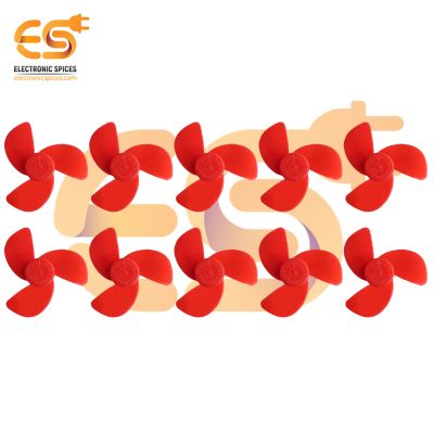 50mm Diameter 3 Blade Nylon Glass Fiber Build Fan Propeller for 5V CCW DC Motors Pack of 50